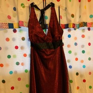 🐢 Red & Black Dress